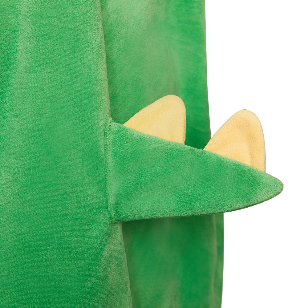 OLAOLA Dinosaur Surf Poncho Changing Towel Swim Robe With Pocket Plus Size Beach Towels Quick Dry Terry Cloth Cover-Up Hood