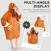 OLAOLA Gingerbread Man Wearable Blanket Hoodie Animals Onesie Christmas Soft Homewear With Pocket For Adult
