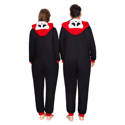 OLAOLA Halloween Skeleton Glow In The Dark Pajamas Plush Animal Onesie Adult Soft Skull Sleepwear Carnival Party Suit