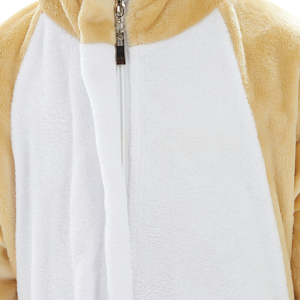 OLAOLA Kids Fennec Fox Animal Onesie Plush Soft Flannel Warm Home Pajamas One-Piece Sleepwear