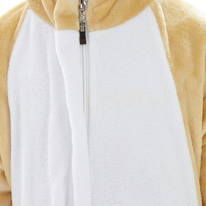 OLAOLA Kids Fennec Fox Animal Onesie Plush Soft Flannel Warm Home Pajamas One-Piece Sleepwear