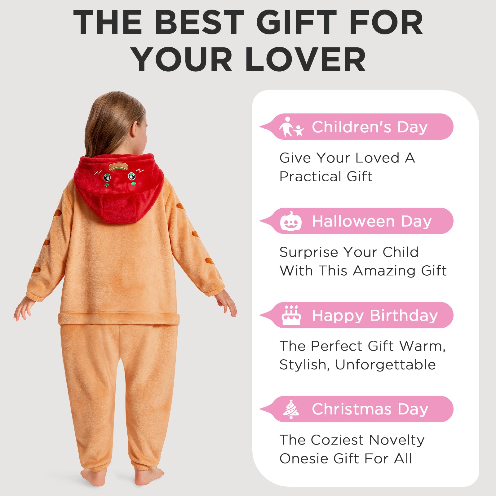 OLAOLA Kids Hot Dog Food Pajamas Children Jumpsuit Costume Soft Cozy Flannel Onesie Halloween Christmas Cosplay Costume