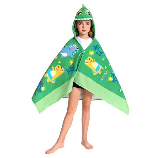 OLAOLA Kids Printed Beach Dinosaur Animal Beach Towels Blanket Plush Soft Absorbent Microfibre Outdoor Homewear