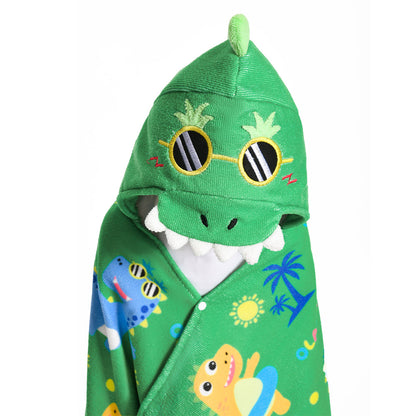 OLAOLA Kids Printed Beach Dinosaur Animal Beach Towels Blanket Plush Soft Absorbent Microfibre Outdoor Homewear