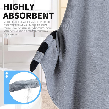 OLAOLA Kids Raccoon Animal Beach Towels Blanket Plush Soft Absorbent Microfibre Outdoor Homewear Swim Robe