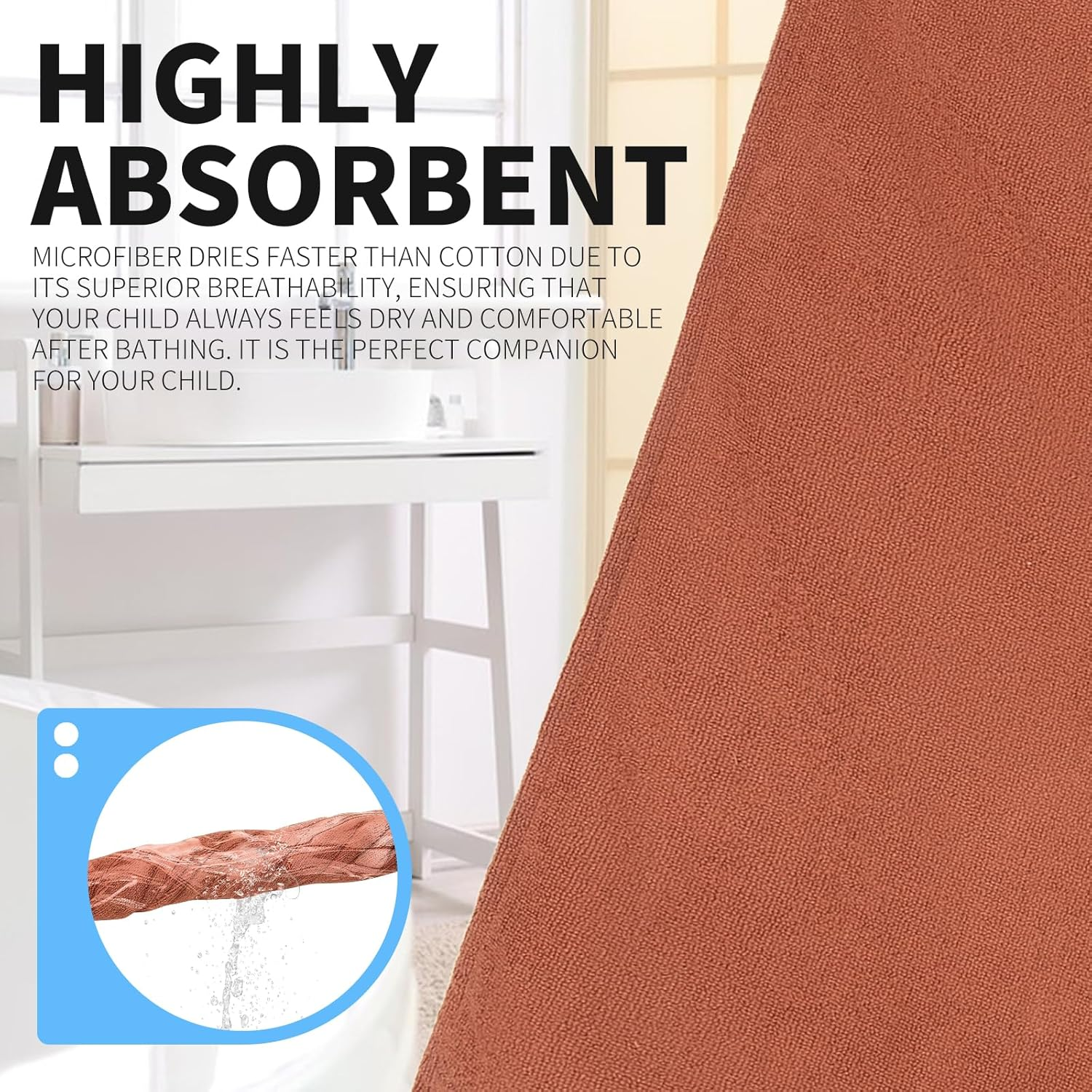 OLAOLA Kids Reindeer Hooded Beach Towels Soft Absorbent Swim Pool Towels Poncho Christmas Deer Animal Onesie