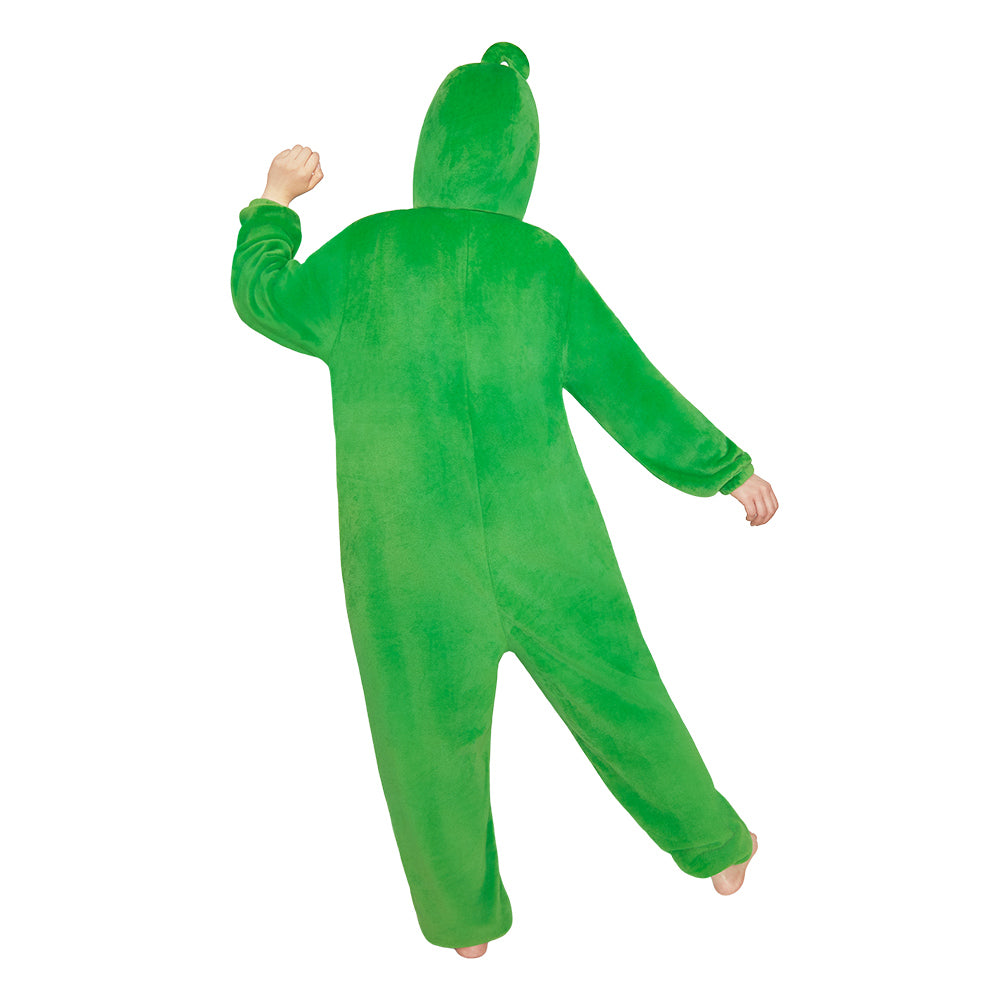 OLAOLA Peas Food Onesie Soft Cozy Loungewear Winter Unisex Adult One Piece Pajamas Halloween Funny Costume