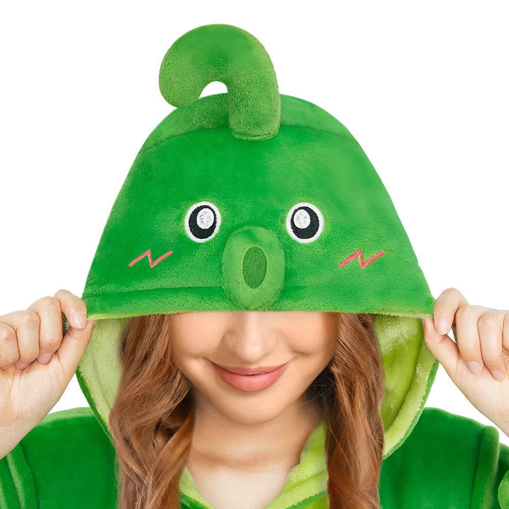 OLAOLA Peas Food Onesie Soft Cozy Loungewear Winter Unisex Adult One Piece Pajamas Halloween Funny Costume