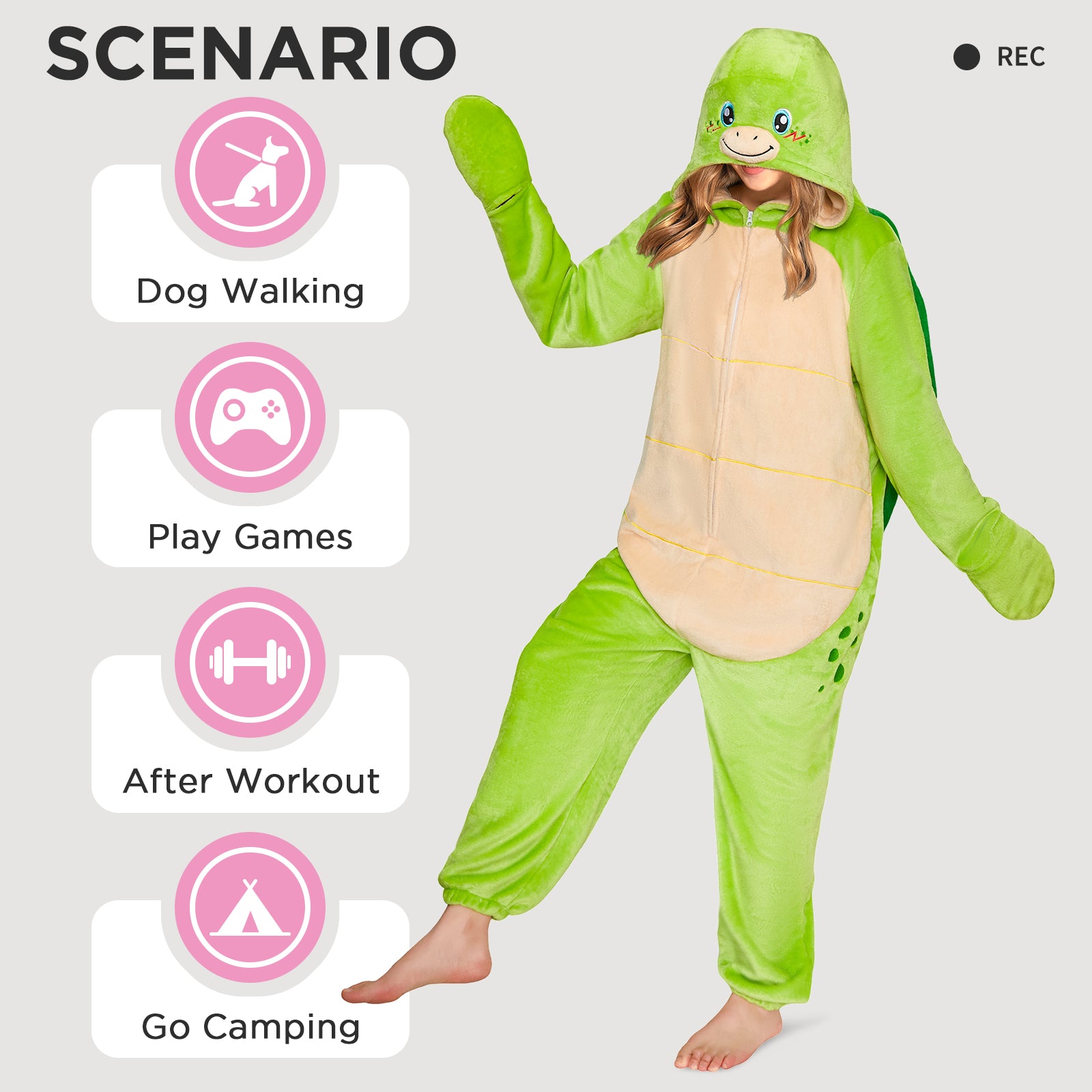 OLAOLA Sea Turtle Pajamas Animals Onesie Plush Warm Home One Piece For Adult Unisex Halloween Costume