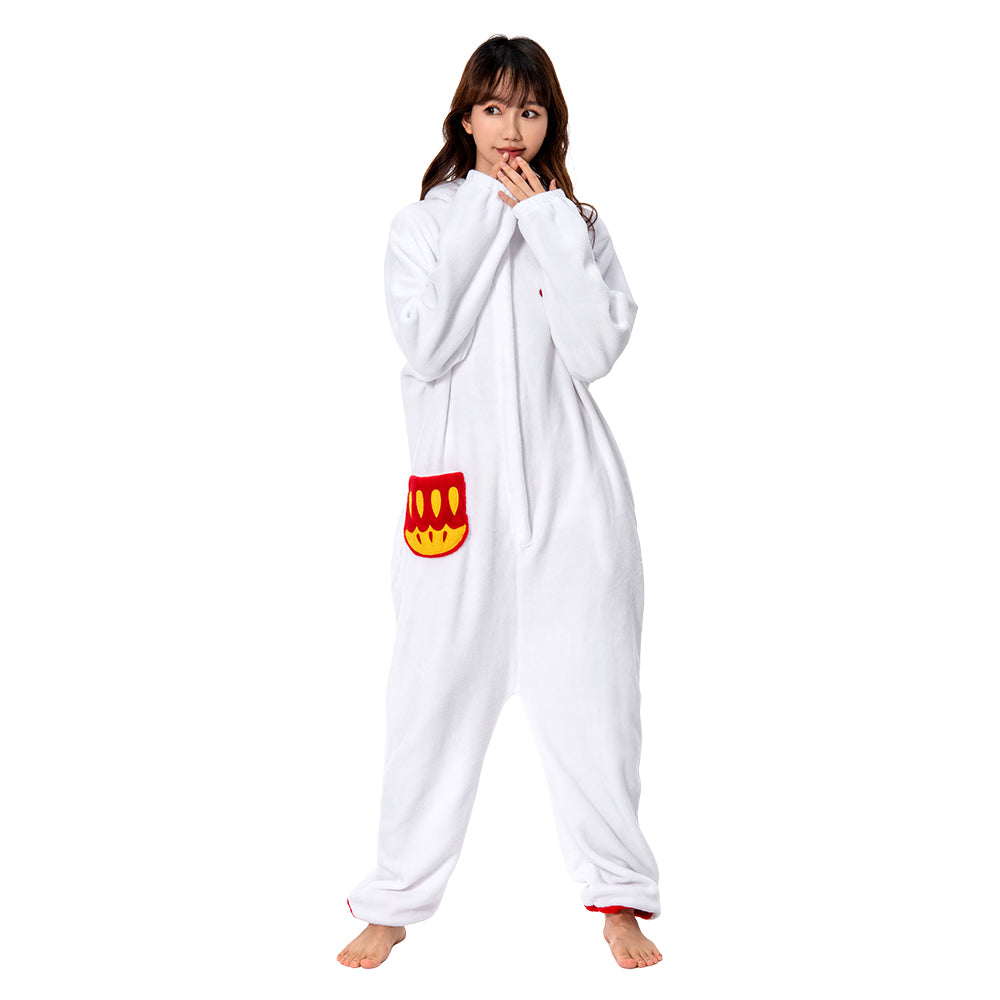 OLAOLA Unisex Adult Plush Chick Animals Onesie Pajamas Warm Home One-Piece Sleepwear