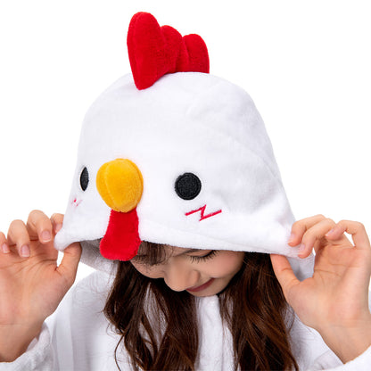 OLAOLA Unisex Adult Plush Chick Animals Onesie Pajamas Warm Home One-Piece Sleepwear