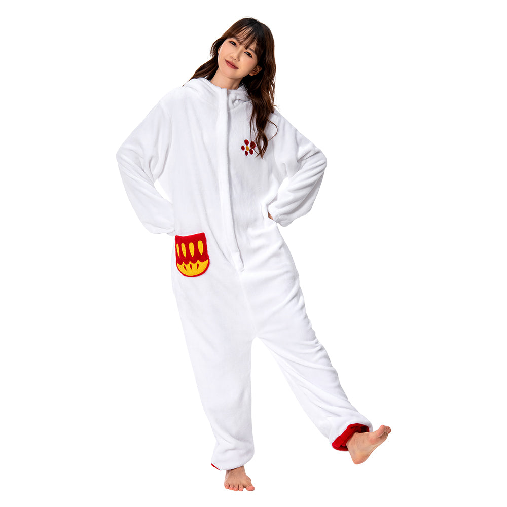 OLAOLA Unisex Adult Plush Chick Animals Onesie Pajamas Warm Home One-Piece Sleepwear