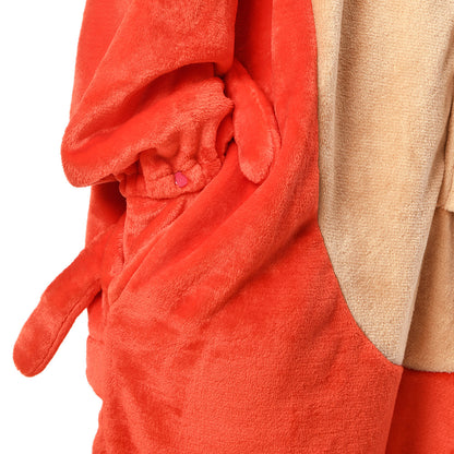 OLAOLA Unisex Adult Plush Crayfish Animals Onesie Pajamas Warm Home One-Piece Sleepwear