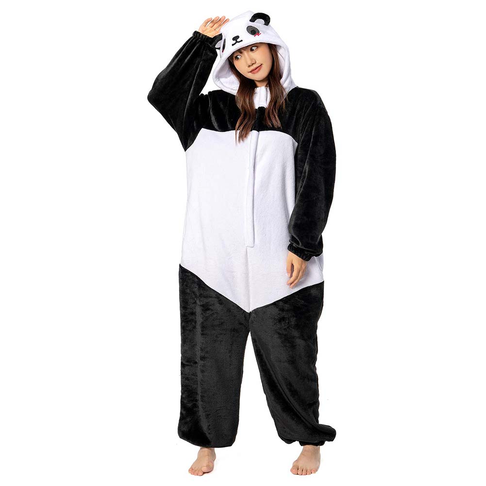 OLAOLA Unisex Adult Plush Giant Panda Animals Onesie Pajamas Warm Home One-Piece Sleepwear