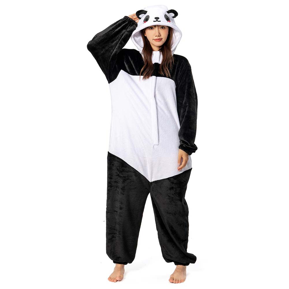 OLAOLA Unisex Adult Plush Giant Panda Animals Onesie Pajamas Warm Home One-Piece Sleepwear