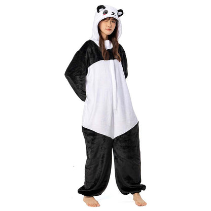 OLAOLA Unisex Adult Plush Giant Panda Animals Onesie Pajamas Warm Home One-Piece Sleepwear