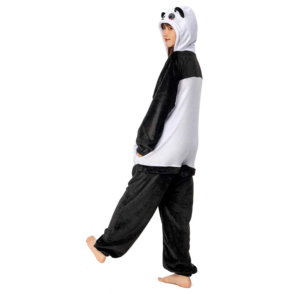 OLAOLA Unisex Adult Plush Giant Panda Animals Onesie Pajamas Warm Home One-Piece Sleepwear