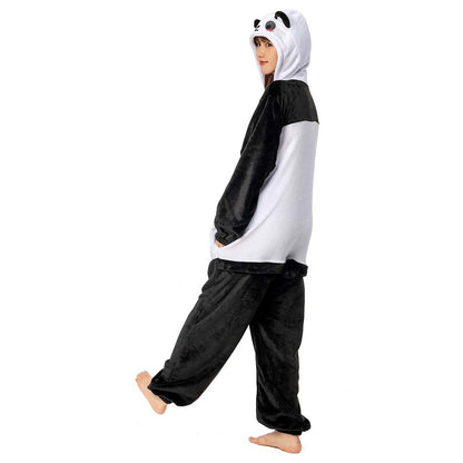 OLAOLA Unisex Adult Plush Giant Panda Animals Onesie Pajamas Warm Home One-Piece Sleepwear