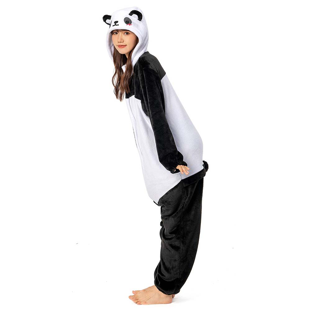 OLAOLA Unisex Adult Plush Giant Panda Animals Onesie Pajamas Warm Home One-Piece Sleepwear