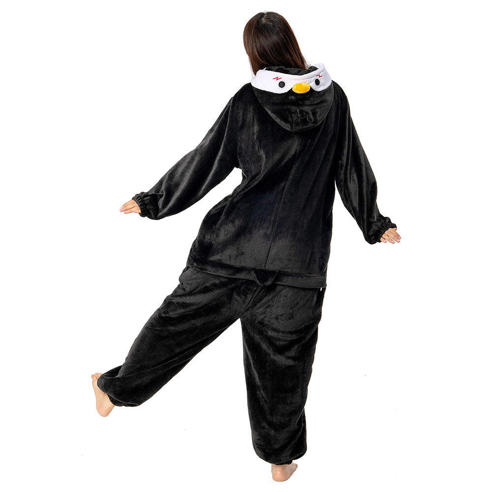 OLAOLA Unisex Adult Plush Penguin Animals Onesie Pajamas Warm Home One-Piece Sleepwear