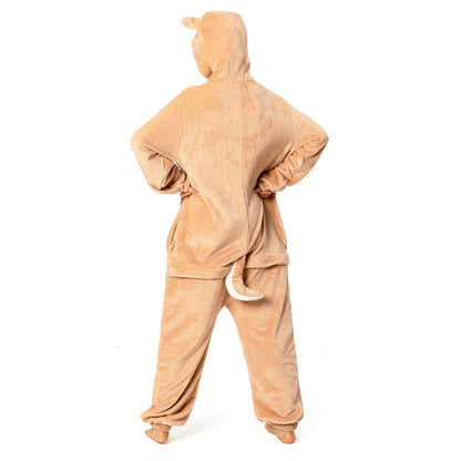 OLAOLA Unisex Adult Plush Shiba Inu Animals Onesie Pajamas Warm Home One-Piece Sleepwear