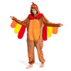 OLAOLA Unisex Adult Plush Turkey Animals Onesie Pajamas Warm Home One-Piece Sleepwear