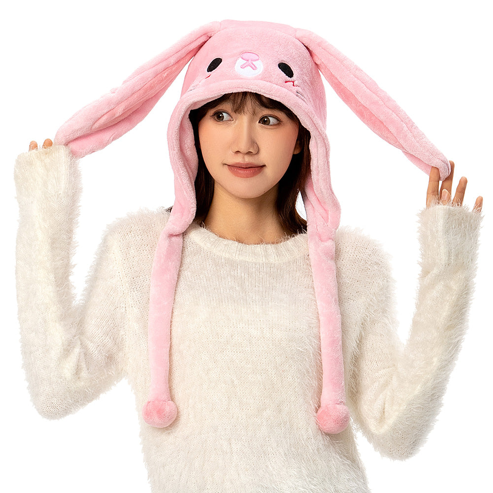 OLAOLA Unisex Kids Adults Plush Easter Bunny Animals Hat Warm Soft Flap Hat With Ear