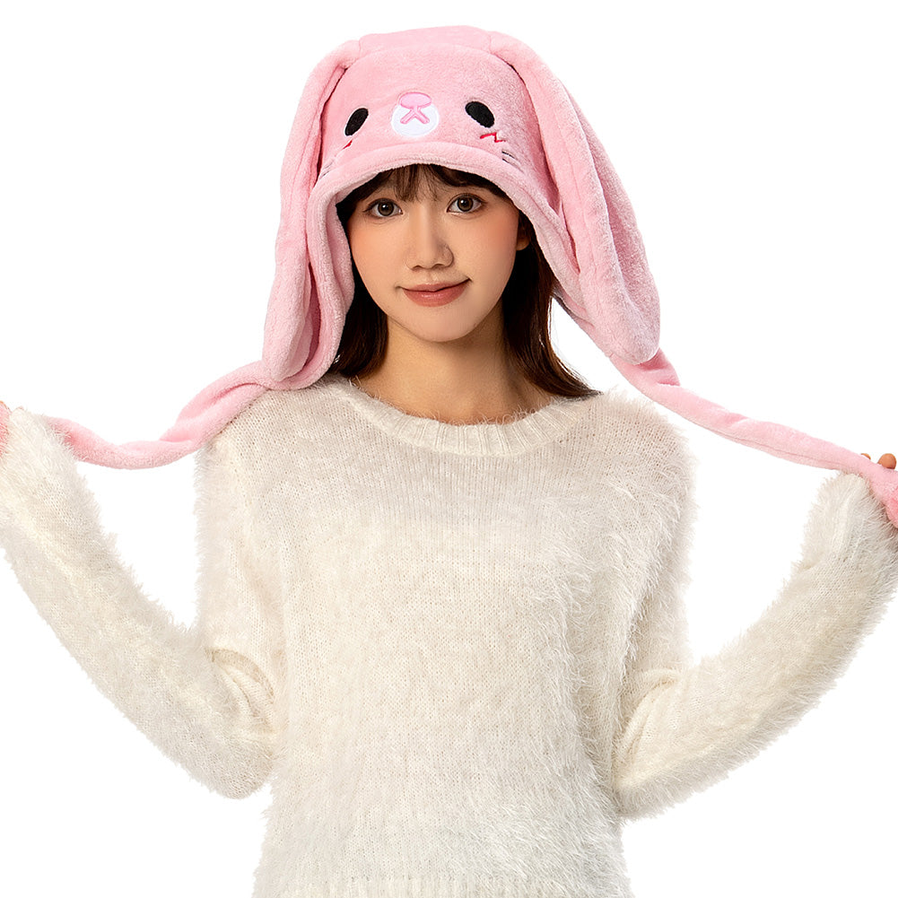 OLAOLA Unisex Kids Adults Plush Easter Bunny Animals Hat Warm Soft Flap Hat With Ear