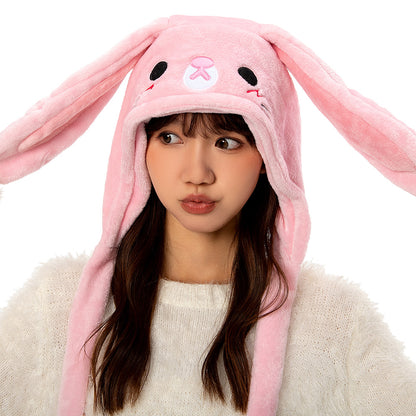 OLAOLA Unisex Kids Adults Plush Easter Bunny Animals Hat Warm Soft Flap Hat With Ear