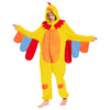 OLAOLA Yellow Turkey Animals Onesie Pajamas Warm Home One-Piece Soft Sleepwear For Adult Christmas