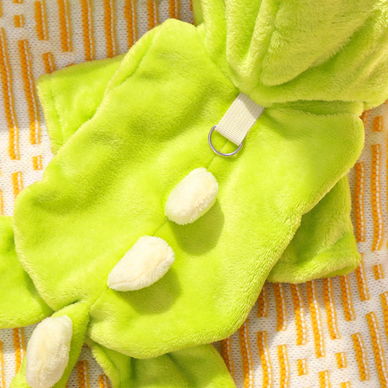Plush Dinosaur Bee Pet Costume Soft Warm Perfect For Dog Cat Outfits Animal Onesie Halloween Easter Christmas Pets Cosplay Costume