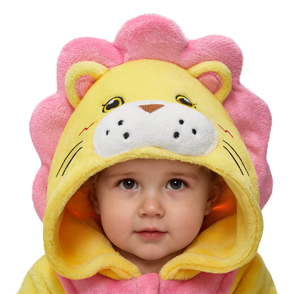   OLAOLA Baby Lion ​Jumpsuit Animal Onesie Cozy Flannel ​Pajamas ​Toddler Romper Plush Dress Up Infant Outfits Halloween Suit