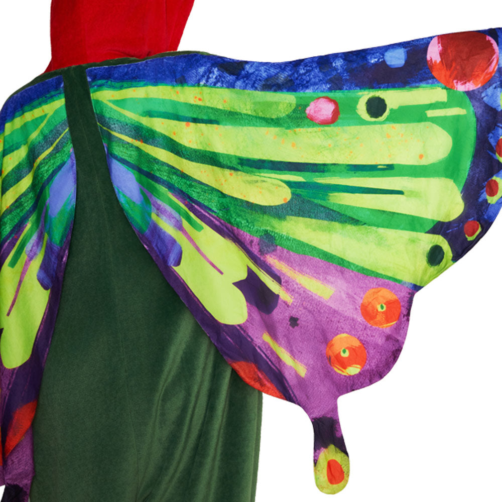 OLAOLA Butterfly Pajamas Animals Onesie Plush Warm Home One Piece For Adult Unisex Halloween Costume