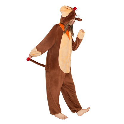 OLAOLA Elephant Pajamas Animals Onesie Plush Warm Home One Piece For Adult Unisex Halloween Costume