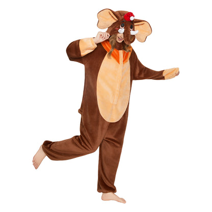 OLAOLA Elephant Pajamas Animals Onesie Plush Warm Home One Piece For Adult Unisex Halloween Costume