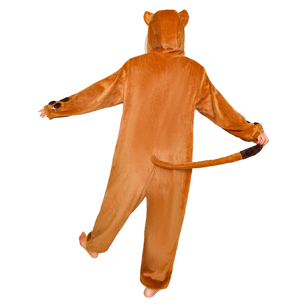  OLAOLA Meerkat Pajamas Animals Onesie Plush Warm Home One Piece For Adult Unisex Halloween Costume