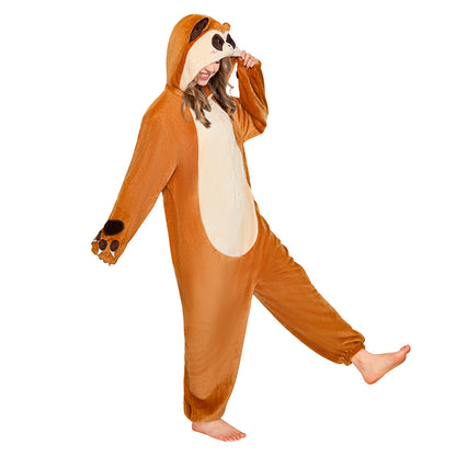  OLAOLA Meerkat Pajamas Animals Onesie Plush Warm Home One Piece For Adult Unisex Halloween Costume