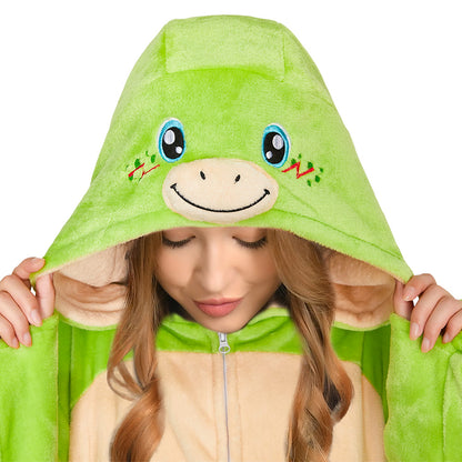 OLAOLA Sea Turtle Capybara Pajamas Animals Onesie Plush Warm Home One Piece For Adult Unisex Halloween Costume