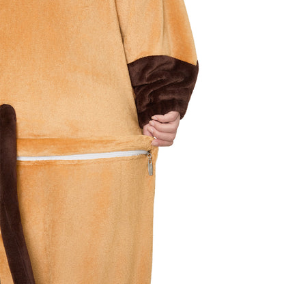   OLAOLA Siamese Cat Pajamas Animals Onesie Plush Warm Home One Piece For Adult Unisex Halloween Costume