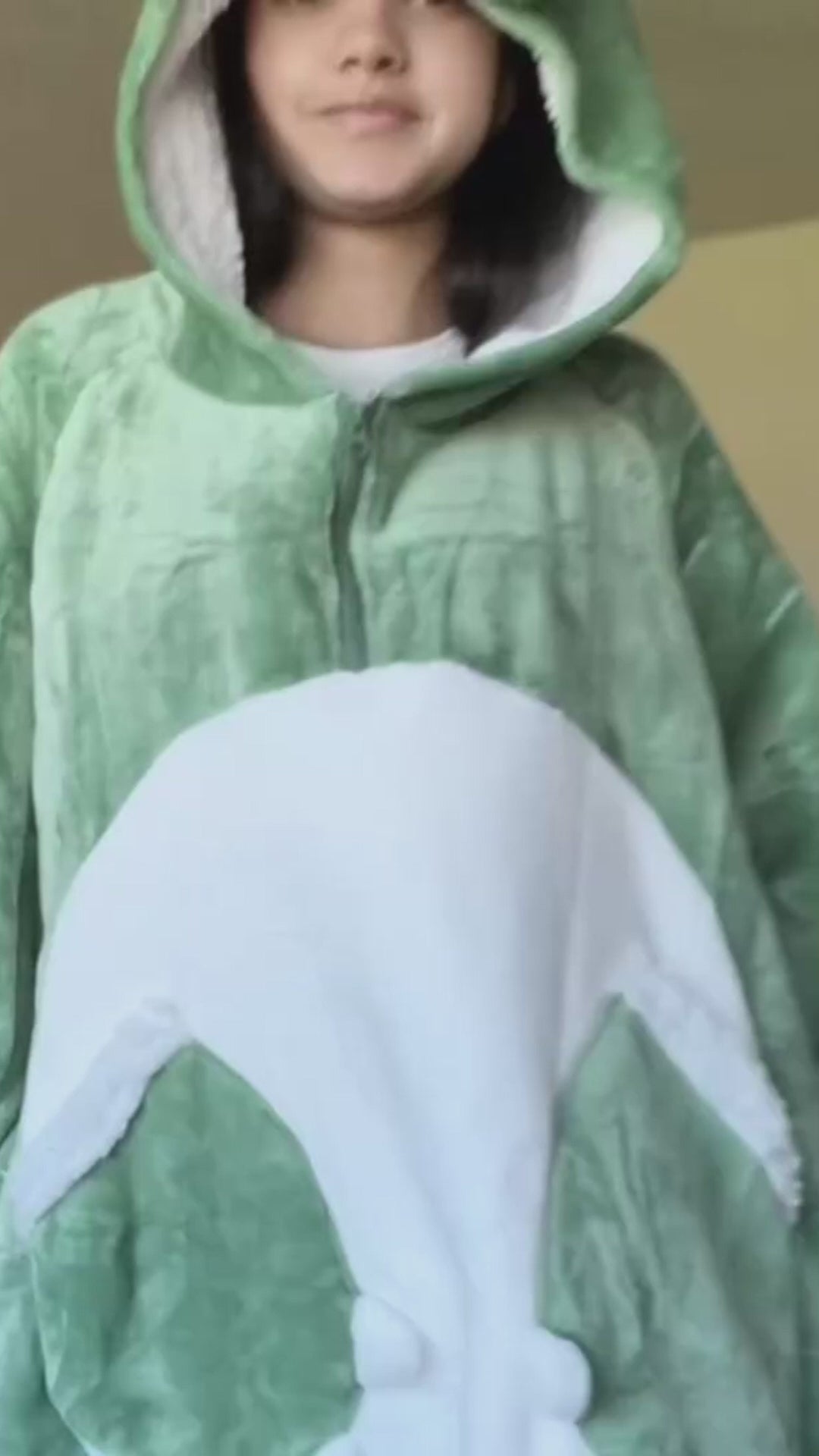 OLAOLA Dinosaur Wearable Blanket Hoodie Animals Onesie Oversized Soft Homewear With Giant Pocket For Adult