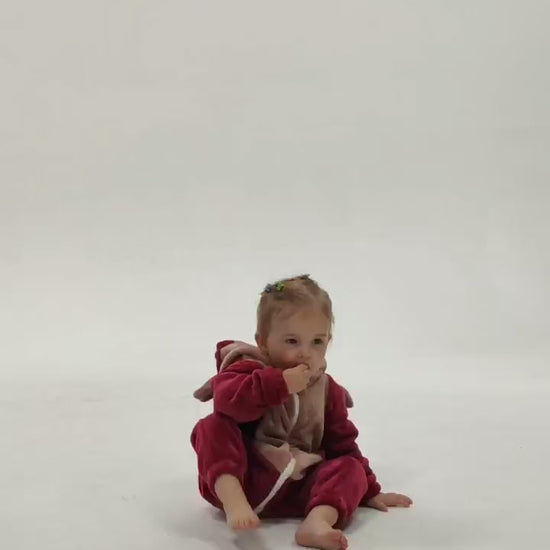OLAOLA Baby Red Dragon Pajamas Animal Onesie Toddler Romper Plush Dress Up Infant Outfits Halloween Christmas Cosplay Costume
