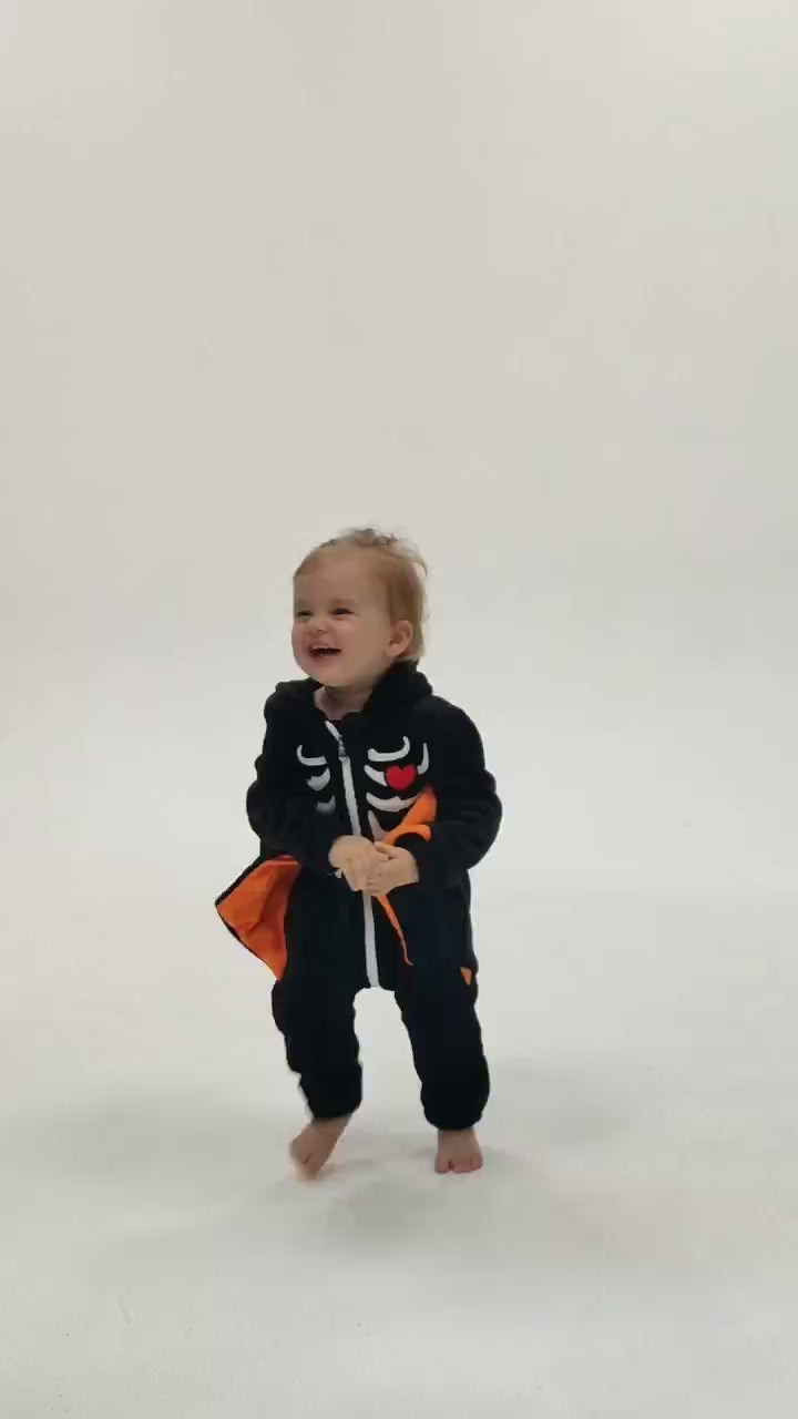 OLAOLA Baby Bat Pajamas Animal Onesie Toddler Romper Plush Dress Up Infant Outfits Halloween Cosplay Costume