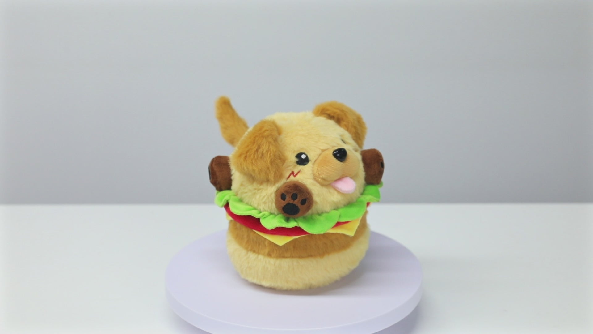 18CM OLAOLA Original Cute Hamburger Puppy Dog Dolls Soft Stuffed Dolls Animals Food Plush Toys Plushies Birthday Gift