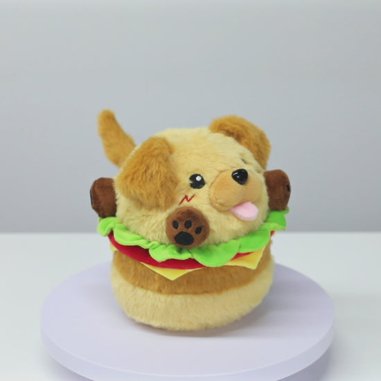 18CM OLAOLA Original Cute Hamburger Puppy Dog Dolls Soft Stuffed Dolls Animals Food Plush Toys Plushies Birthday Gift